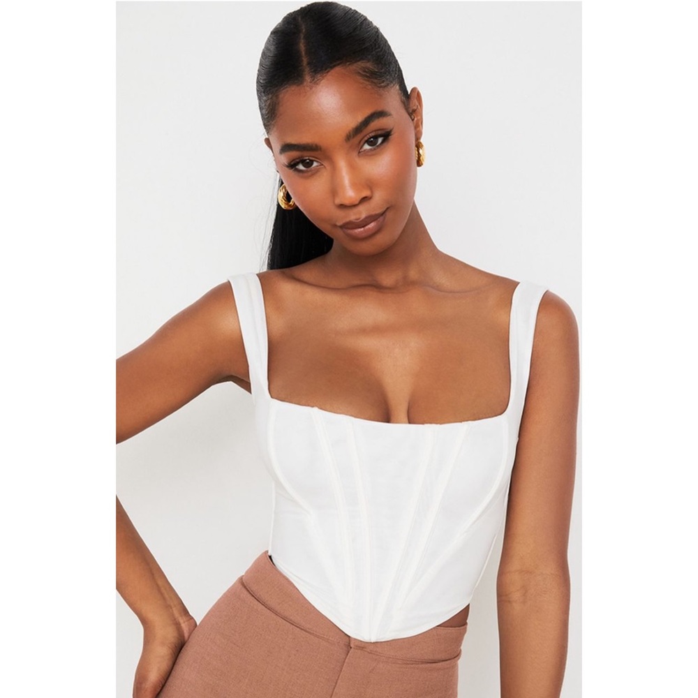 NWT HOUSE OF CB Corset cropped top